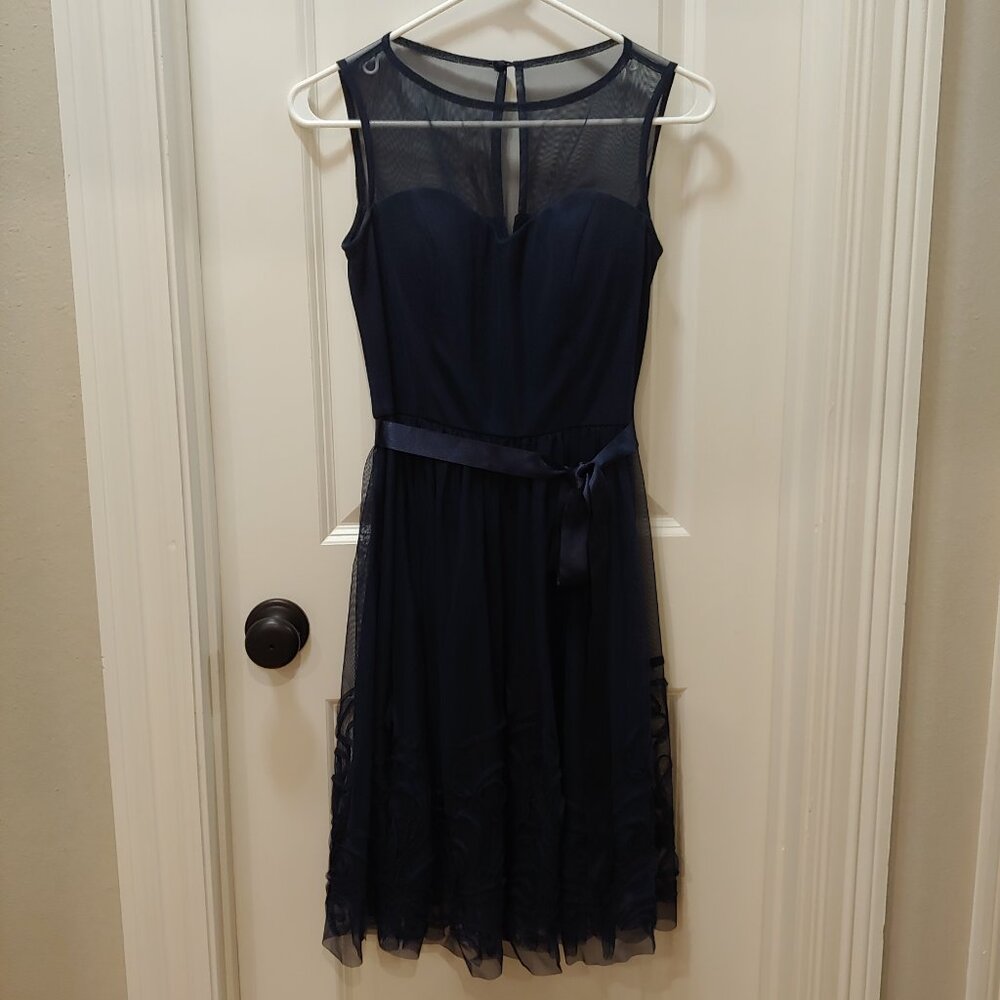 DB STUDIO Navy Bridesmaid Dress Women's Size S (4/6)